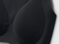 Бесшовный бюстгальтер с формованными чашками, Черный