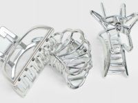 Набор заколок для волос для девочек, 3 шт., Серебряный