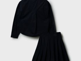 Комплект текстильный для девочек: рубашка, юбка