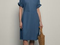 Платье миди изо льна