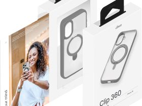 Клип-кейс uBear Clip 360 Mag для Apple iPhone 16 Серый