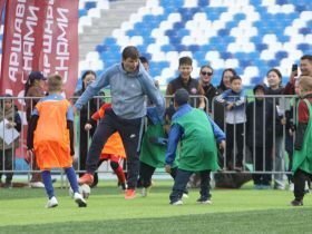 Андрей Аршавин забил свои первые голы на стадионе в Якутске