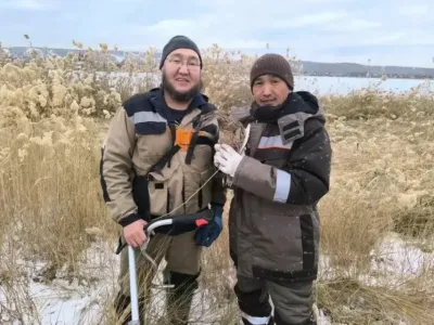 В Якутске во время скоса камыша спасли утку