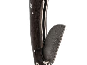 Складной нож Аляска, сталь дамаск, коллекционный фолдер, рукоять венге