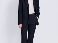 Однобортный жакет полуприлегающего силуэта