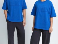 Футболка свободного кроя с принтом из коллаборации