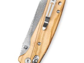 Складной нож Bestechman Cicada's Wing, сталь Damascus, рукоять Olive Wood