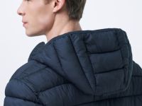 Базовая ультралёгкая куртка с капюшоном, Синий