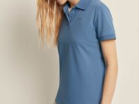 Поло приталенного силуэта с вышивкой