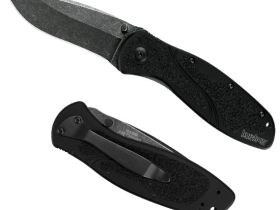 Полуавтоматический складной нож Kershaw Blur, сталь Sandvik 14C28N, рукоять алюминий, черный