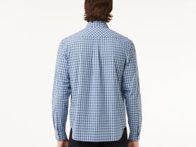 Мужская рубашка Lacoste Check Poplin в клетку