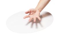 Палитра акриловая овальная 28х40 см, оргстекло 2 мм, прозрачная