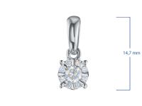 Классическая подвеска из серебра э0612пд09177100