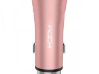 Автомобильный блок питания Rock H1 Car Charger with Hammer 2xUSB, 5V, 2,4A (общ.) (Rose Gold)