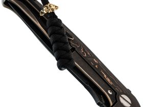 Бронзовая бусина "Голова Грогу" с темляком