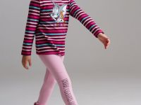 Фуфайка трикотажная для девочек (футболка с длинными рукавами)