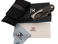 Складной нож KANSEPT Caveman, сталь CPM 20CV, рукоять титан черный