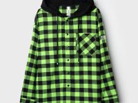 Рубашка текстильная с капюшоном из трикотажа для мальчиков