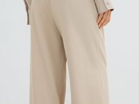 Широкие брюки с эластичным поясом, Бежевый