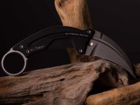 Нож с фиксированным клинком керамбит Extrema Ratio K-TALON, сталь N690, рукоять алюминий, черный