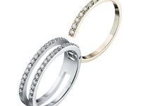 Кольцо из комбинированного золота с бриллиантами э1001кц02203610