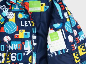 Куртка текстильная с полиуретановым покрытием для мальчиков