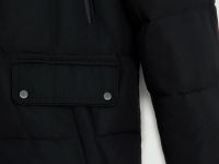 Пуховое полупальто со съемным капюшоном