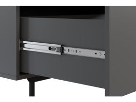 Распашной шкаф Квелен 4-192x200 Графитовый