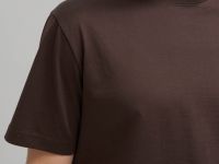 Футболка прямого кроя из мерсеризованного хлопка