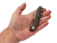 Складной нож Dr.Tech D4281BR, сталь M390, рукоять TC4, бронзовый