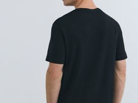 Футболка с V-образным вырезом, Черный