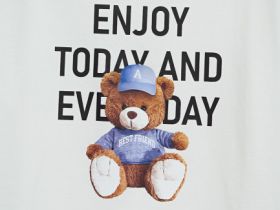 Футболка с принтом для девочек, Белый