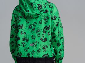 Куртка текстильная с полиуретановым покрытием для девочек (ветровка)