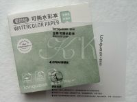 Мини-альбом склейка для акварели хлопок 100% Languo 8х8 см, 20 л, 300 г
