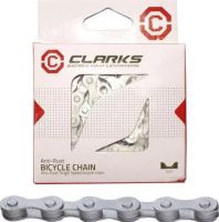 Цепь с антикоррозийным покрытием CL8-RB CLARK'S 6/7/8 скоростей, замок (серебристый)