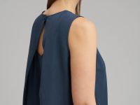 Сарафан А-силуэта из трикотажа со льном