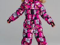 Комбинезон текстильный с полиуретановым покрытием для девочек