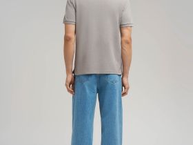 Поло облегающего кроя из хлопка пике