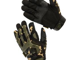 Тактические перчатки, лесной камуфляж