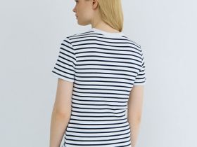 Футболка в рубчик, Синий