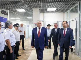 Владимир Колокольцев и Айсен Николаев посетили объекты МВД в Якутске