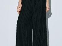 Широкие брюки на эластичном поясе, Черный