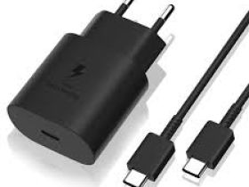 Сетевое зарядное устройство Samsung Super Fast Charger USB Type-C 25W + Cable Type-C (черный)