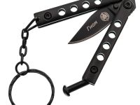 Нож-бабочка (балисонг) Гном, сталь 420, темный