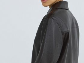 Куртка из искусственной кожи, Коричневый