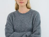 Платье-свитер с содержанием шерсти, Серый