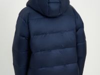 Пуховое полупальто с воротником-стойкой