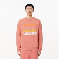 Мужской флисовый свитшот Lacoste с принтом