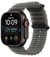 Смарт-часы Apple Watch Ultra 4 49mm Black Titanium Case with Translucent Black Ocean Band (One Size)