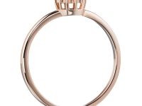 Классическое кольцо из красного золота с бриллиантами э0201кц07191000